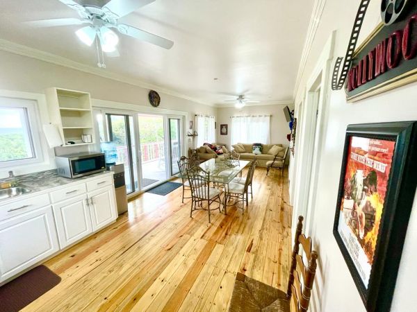 View from kitchen area